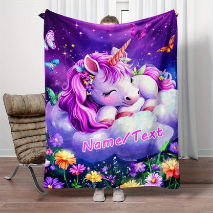 Custom Name/Text Blankets  Magical Bedspread with -Tear Flannel, Large Bedding