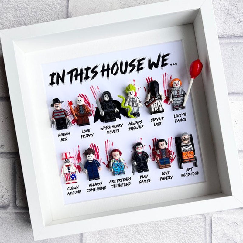 In This House We… Horror Gift Frame (Halloween Scary Movie)
