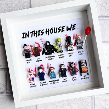 In This House We… Horror Gift Frame (Halloween Scary Movie)