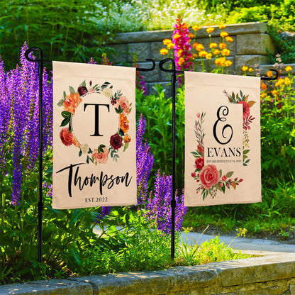 Personalized Garden Flag, Custom Garden Flag