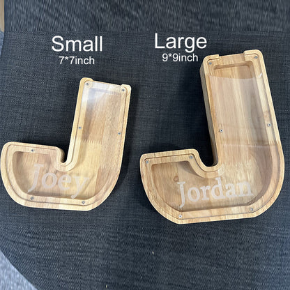 Personalized Boy/Girl Piggy Bank - Wood Gift For Kids
