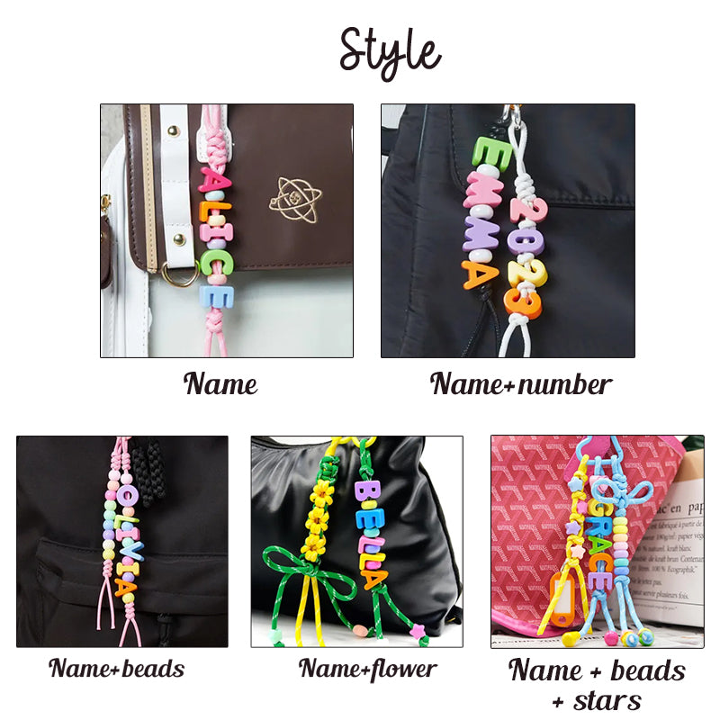 Personalized Bag Charms Gift for Kids Boy Bag Charm Girls Bag Tag
