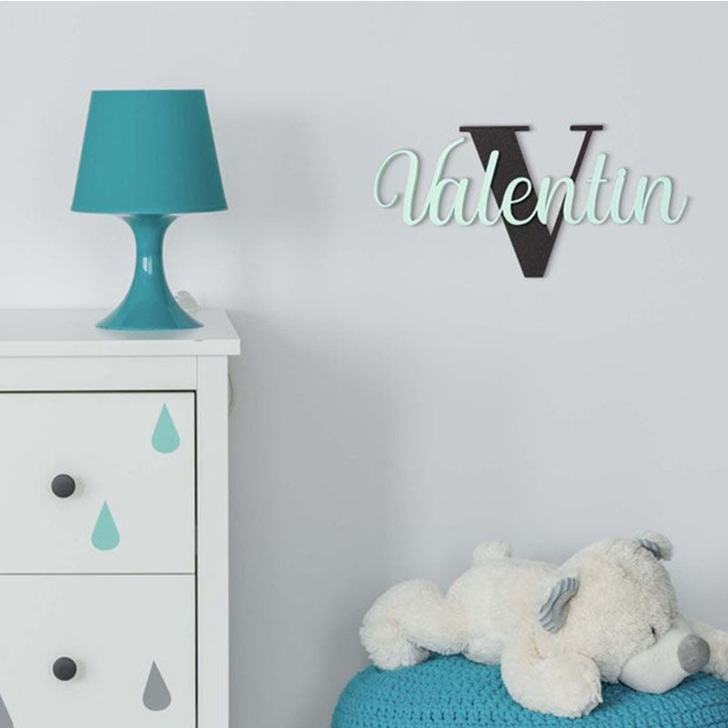 Door Sign Personalized Children's Room Name Tag Wall Lettering Individually