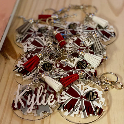 Personalized Cheer Keychain/Zipper Pull