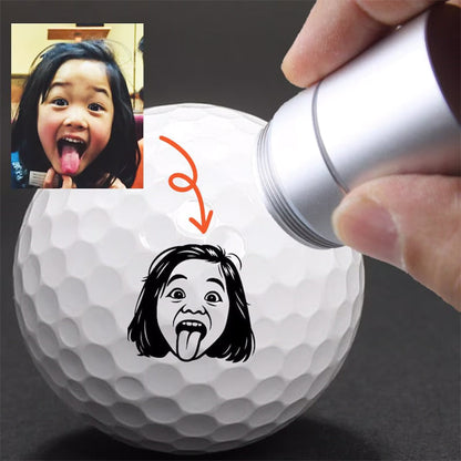 Pet Golf Ball Stamp, Photo Golf Stamp, Custom Ball Marker