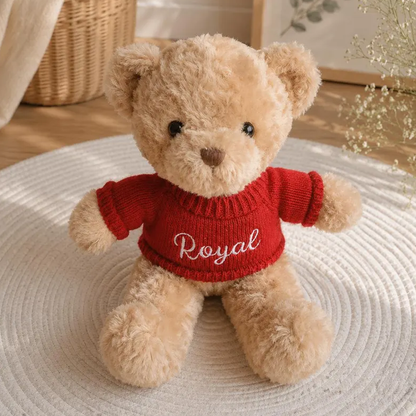 Embroidered Name Teddy Bear,Personalized Stuffed Animal