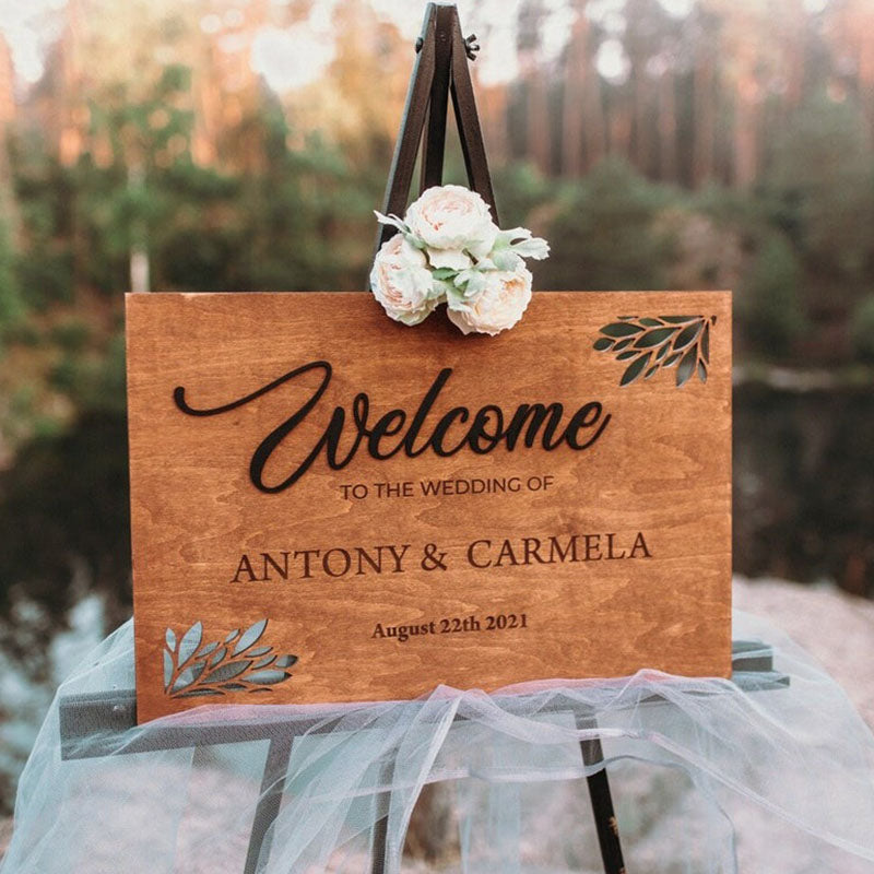 Welcome Wedding Sign - Bridal Shower Welcome Sign - Welcome Sign Wedding Modern