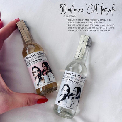 CUSTOM Photo Newspaper Wine, Champagne Bottle Label Gift for Her