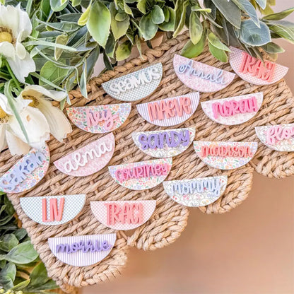 SUMMER Owala Name Plate, Personalized Owala Name Plate