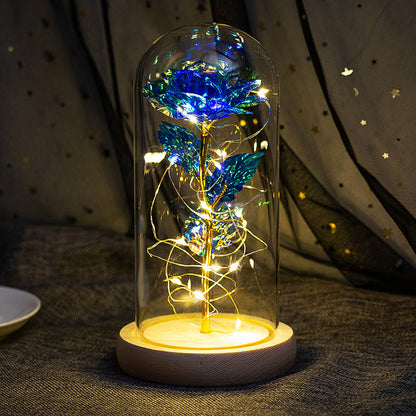 Galaxy Rose Flower Gifts,Personalized Galaxy Rose Night Light