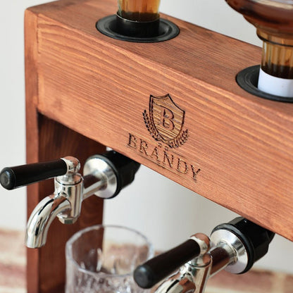 Personalized Wooden Whiskey Decanter, Liquor Dispenser,Whiskey dispenser