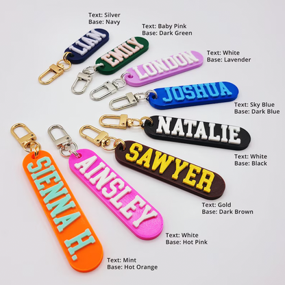 Personalized Name Keychain / Multicolor Personalized Keychain