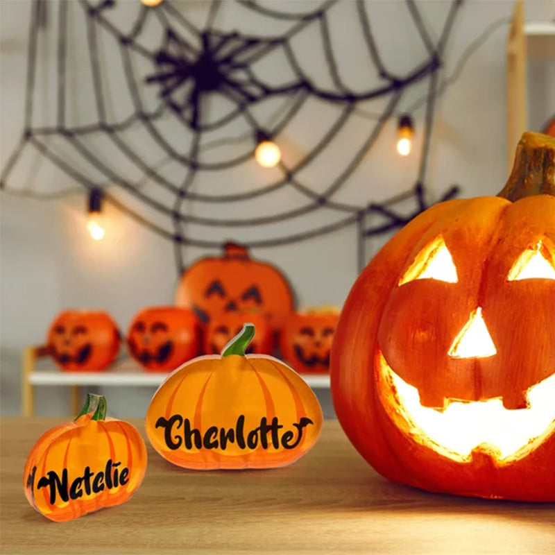 Personalized Pumpkins, Fall Decor, Personalized Halloween Decor