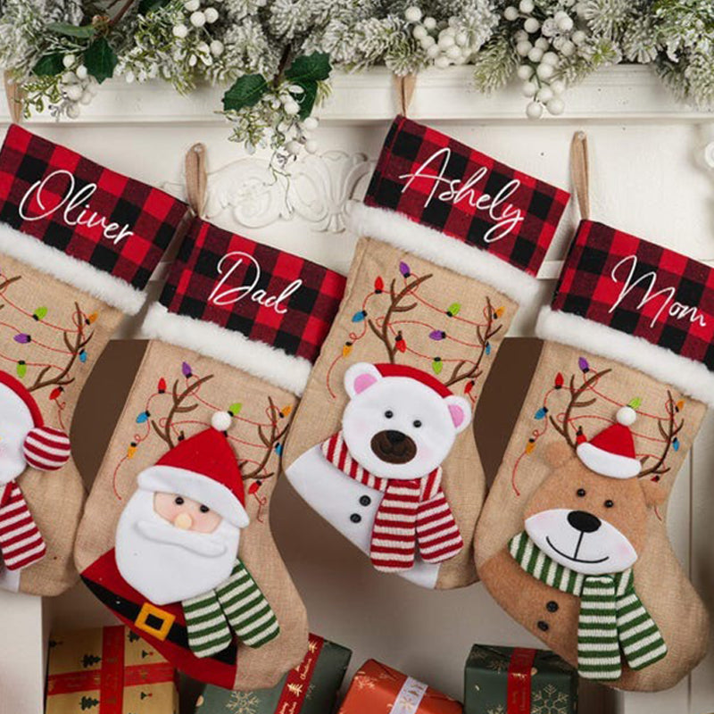 Personalized Knitted Christmas Stocking