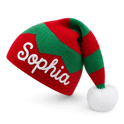Custom Christmas Name Beanie | Personalized Kids Christmas Hat