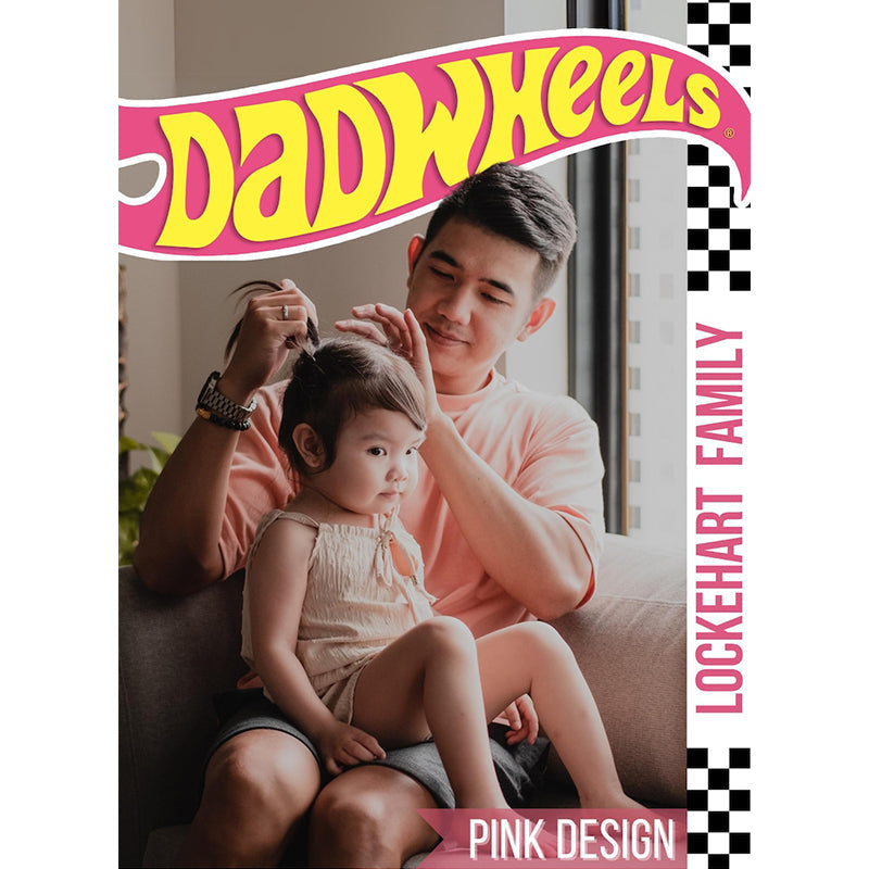 Personalized Hot Wheels package: Customized Dadwheels for Birthday