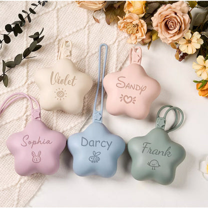 Personalised Silicone Dummy Bag,Baby Portable Travel Case