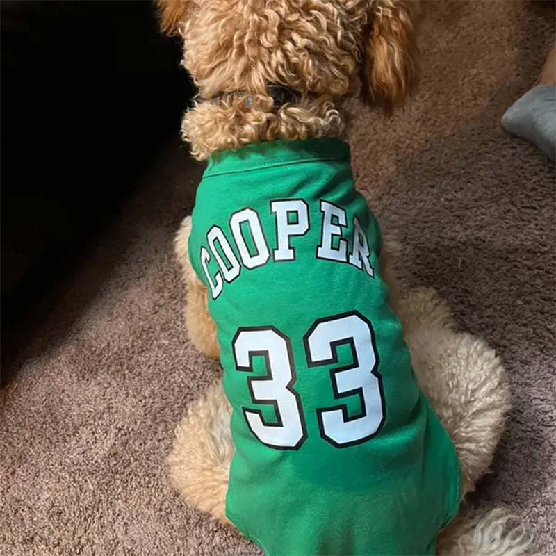 Custom Dog Jersey with Logo Personalize with Name