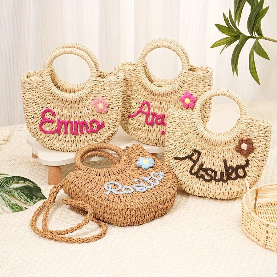 Custom Name Single Pack Letter Tote Bag