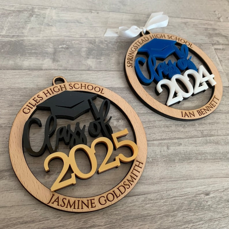 Personalized University Graduation Ornament Class of 2025 2026