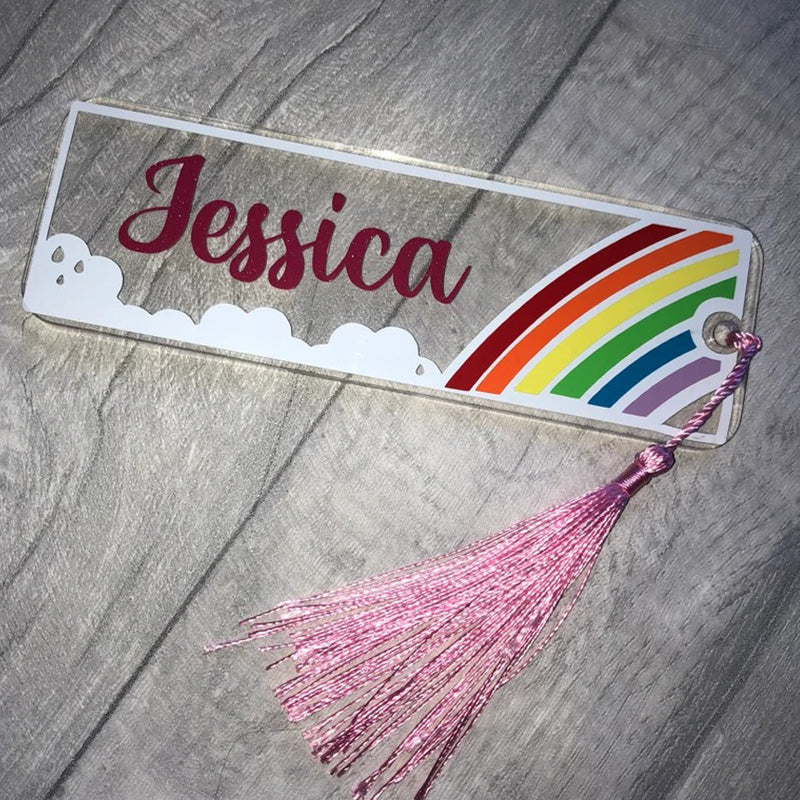 Personalised Rainbow Bookmark for teacher