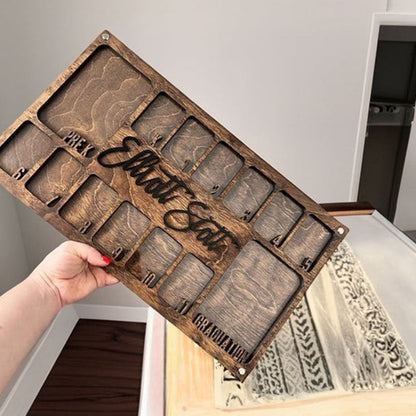 Customized Wood Photo Collage School Years Photo Frame Wallet Photos Graduation Gift