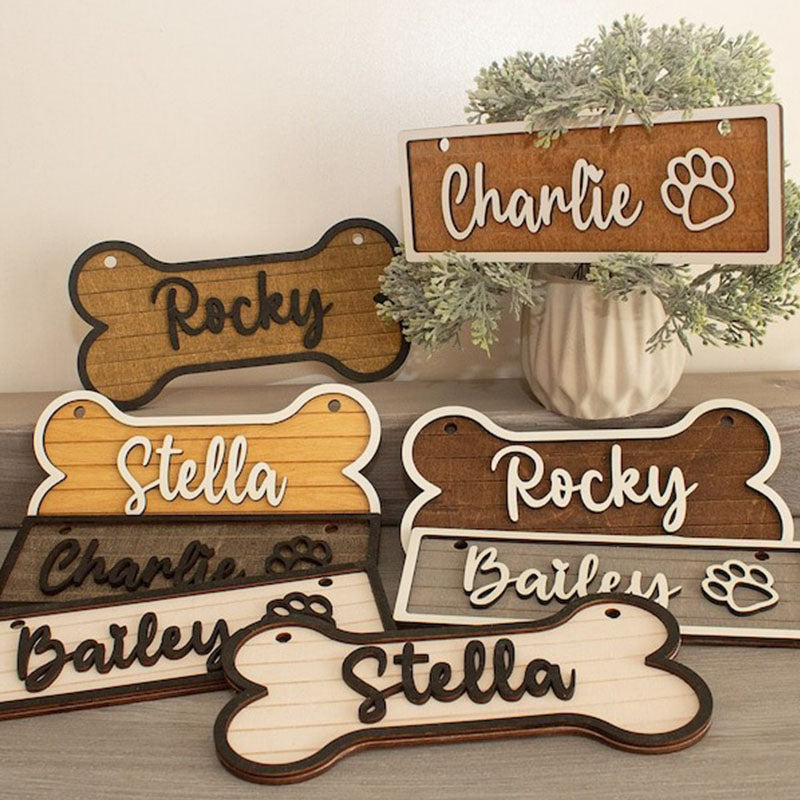 Dog House Sign, Dog House Tag, Personalized Gift