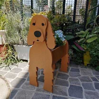 Dog Cat Pet Organizer Patio Indoor Outdoor Wood Planter