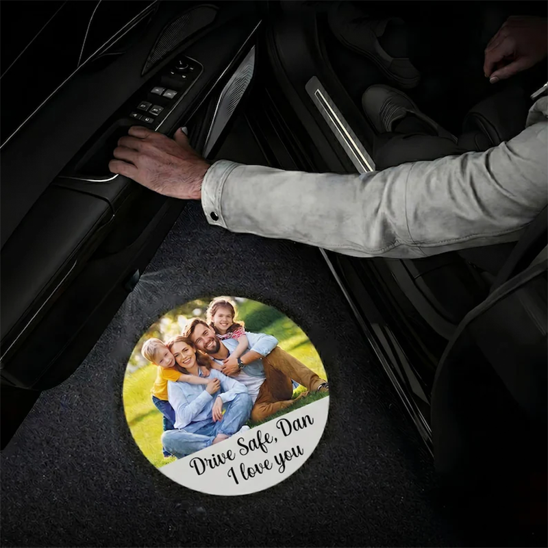 Custom Car Door Puddle Light, Personalized Photo for Car Door Lights