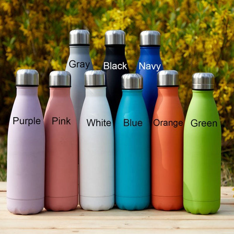 Personalized Sports Water Bottle Bridesmaid Gift Custom Insulated Bottle