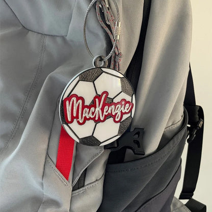 Soccer Bag Tag or keychain