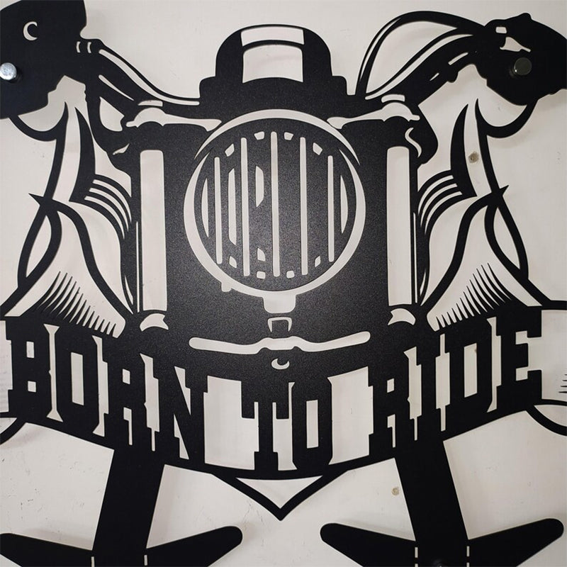 Custom Metal Motorcycle & Helmet Holder, Harley Davidson Gift