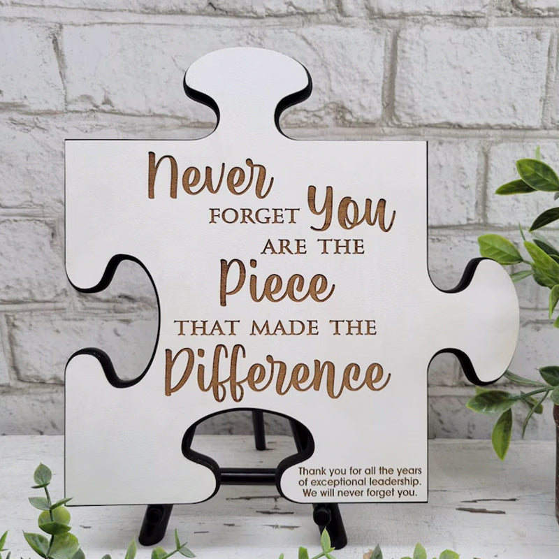 Custom Retirement Puzzle Piece Gift for Boss