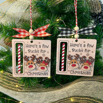 Cute Money Holder Christmas Ornament Gifts, Here’s A Few Bucks for Christmas