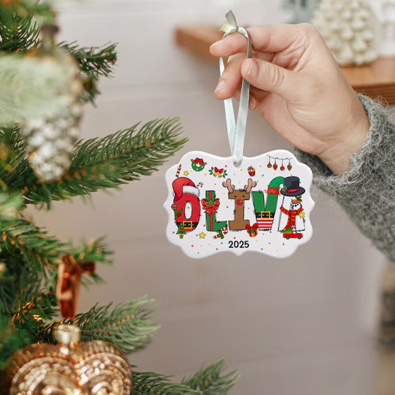 BULK DISCOUNT Custom Name Ornament for Kids
