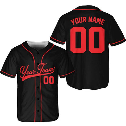 Personalized Team Name And Number Baseball Jersey, Custom Baseball