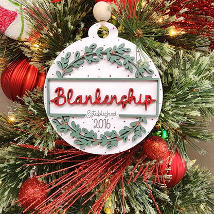 Personalized Family Christmas Ornament