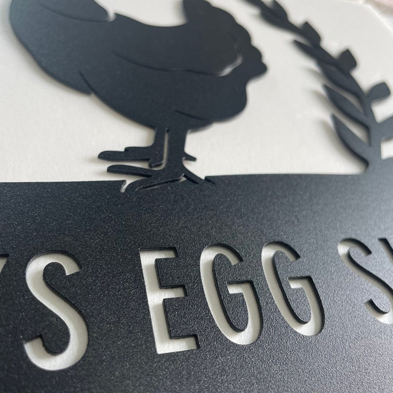 Personalized Chicken Coop Sign Name