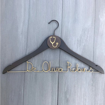 Unique Gift for Doctor, Birthday Gift for Doctor, Personalized Coat Hanger Graduation Gift