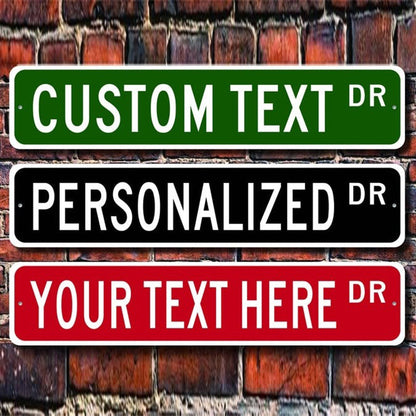Custom Street Sign, Metal Street Sign, Personalized Street Sign