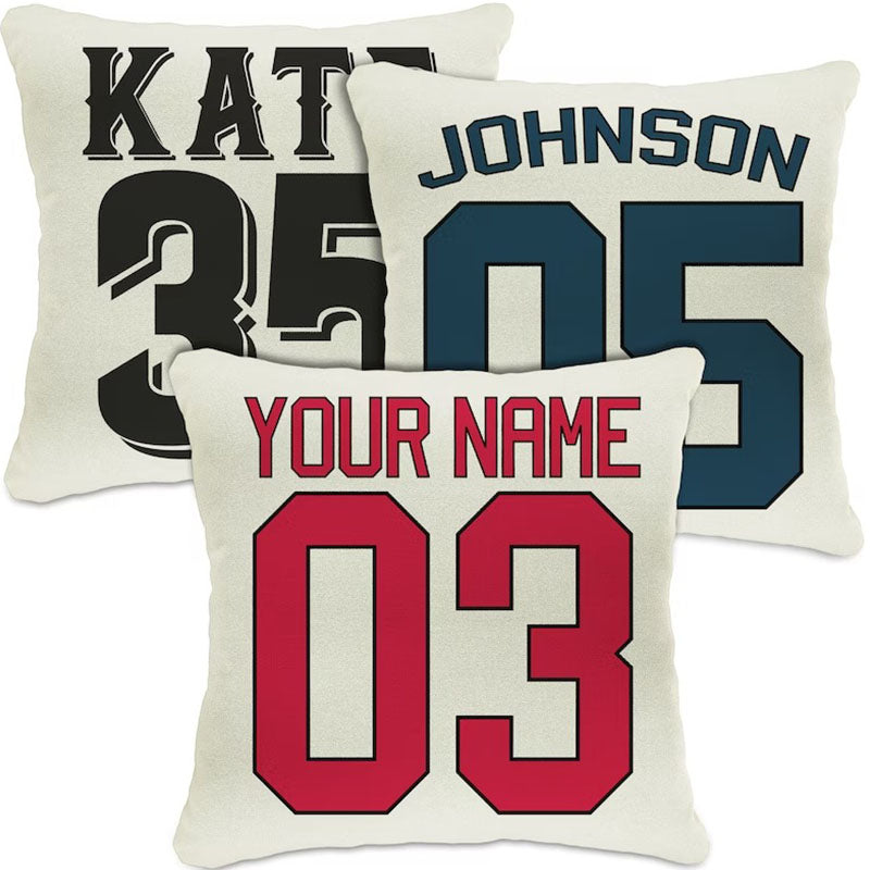 Personalized Sports Pillow Case - Home Decorations，Customized Baseball Basketball Football Soccer Pillows Case