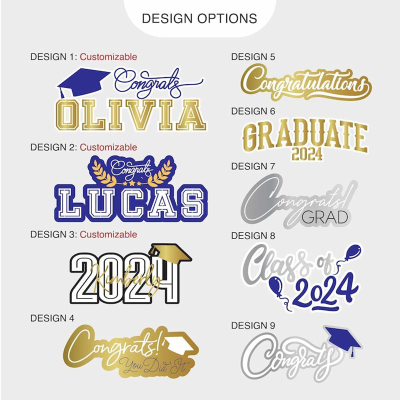 Graduation Name Sign, Graduation Party Backdrop Decoration