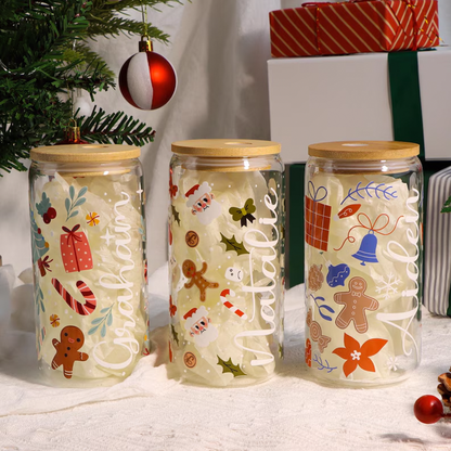Personalized Christmas Tree Snack Glass