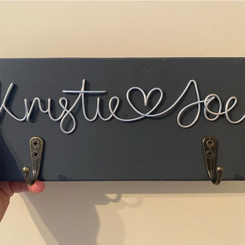 Personalised Keyhook New Home Gifts  Key Hooks Wooden Key Hook