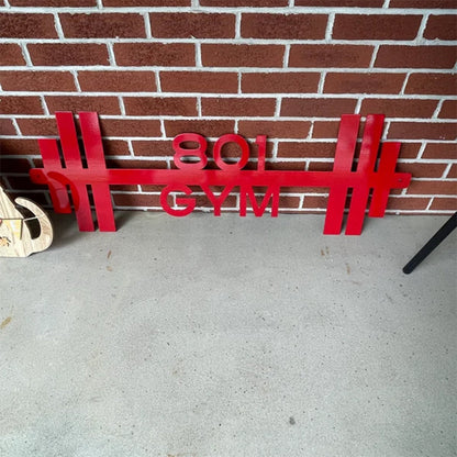 Personalized Home Gym Sign - Work Out - Custom Gym Sign