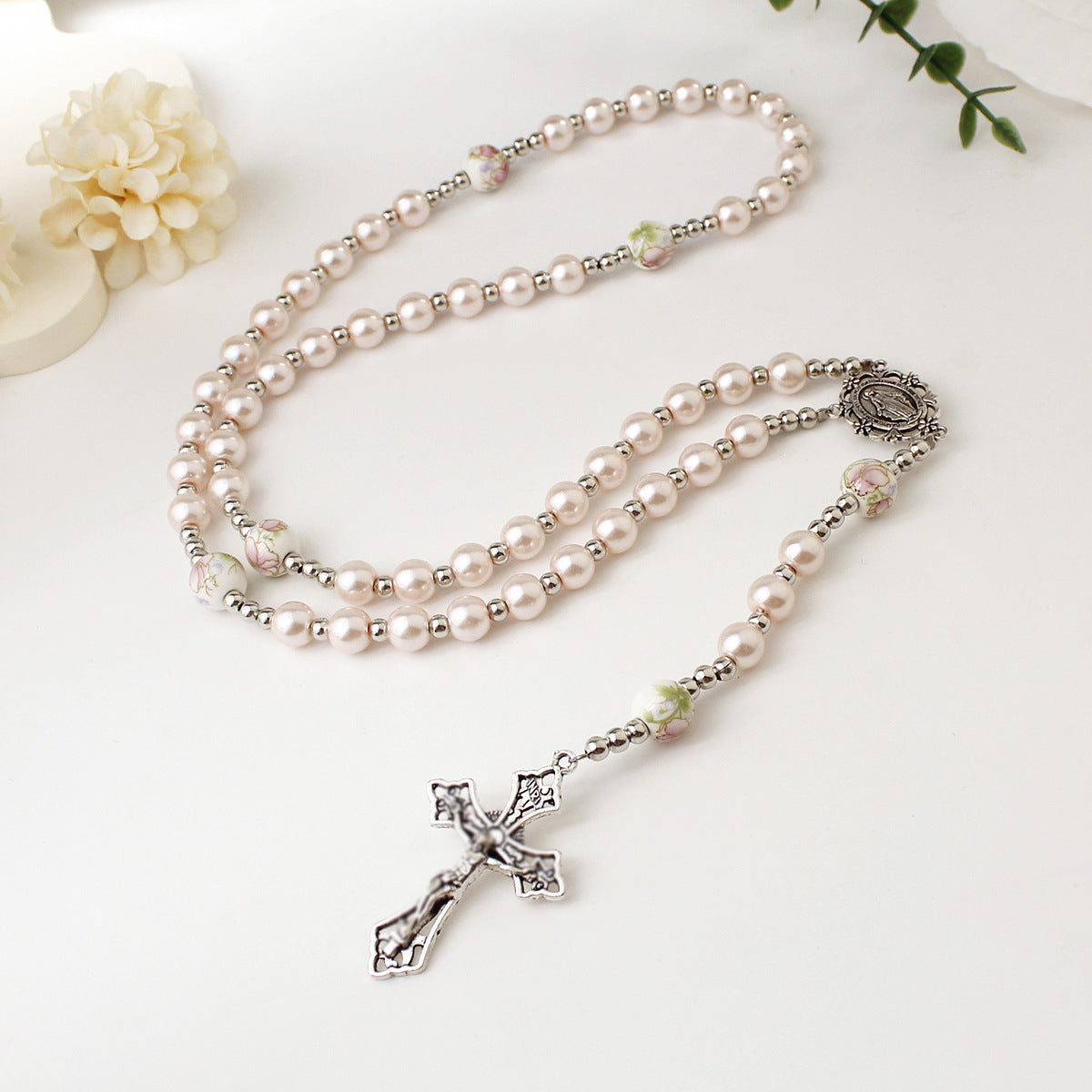 Personalized PU Leather Rosary Coin Purse with Name