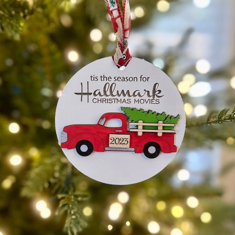 Custom wooden ornament, Hallmark ornament
