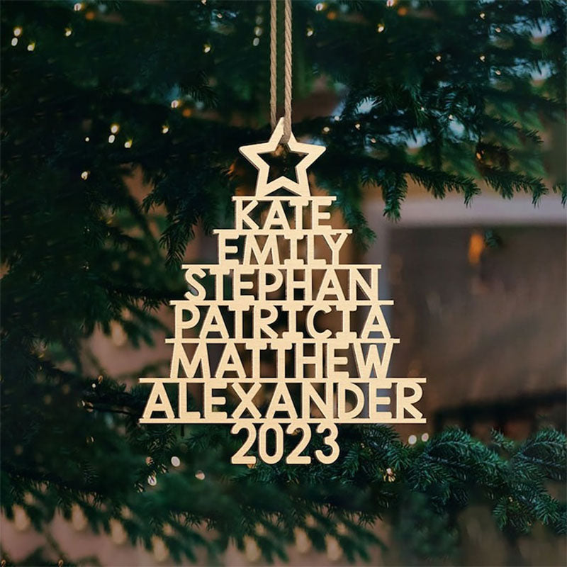 Family Christmas Ornament - Personalized Ornament With Names