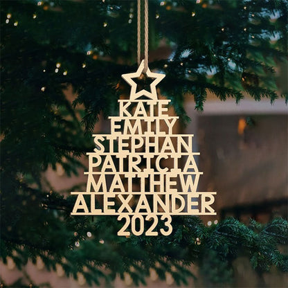 Family Christmas Ornament - Personalized Ornament With Names