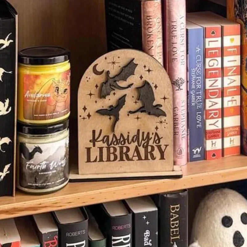 Dragon Personalized Library Sign, My Library Sign